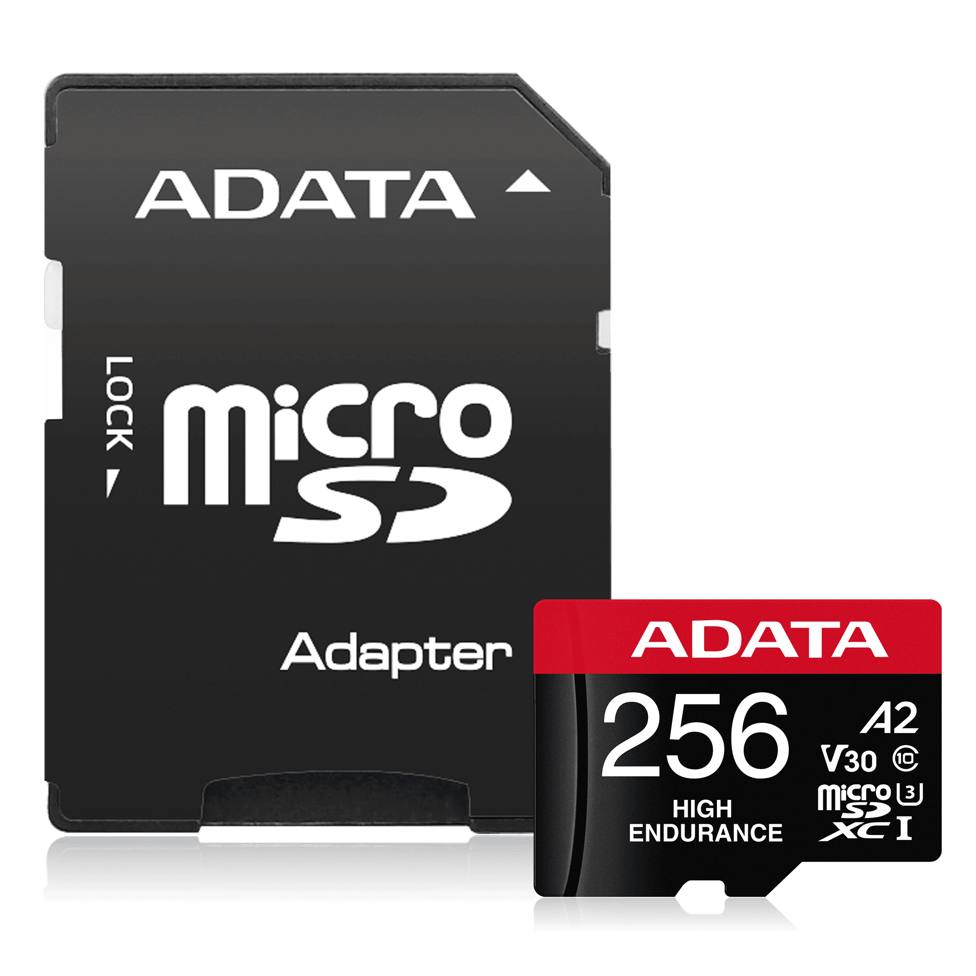 ADATA High-Endurance 256GB microSDXC UHS-I Class10 V30 4K A2 Memory Card