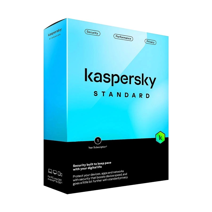 Kaspersky Standard 3-User 1-Year Antivirus