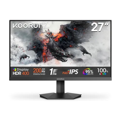 KOORUI G2721P 27-inch 200Hz 2K QHD 1ms Fast IPS Gaming Monitor