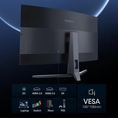 KOORUI G3221SC 31.5-inch 170Hz 2K QHD VA Curved Gaming Monitor
