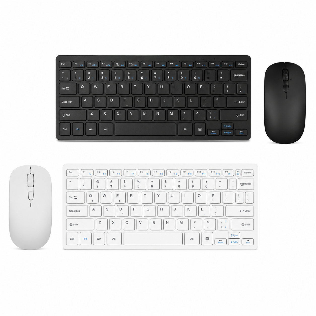 KW901 2.4g Wireless 78 Keys Mini Keyboard & Mouse Combo