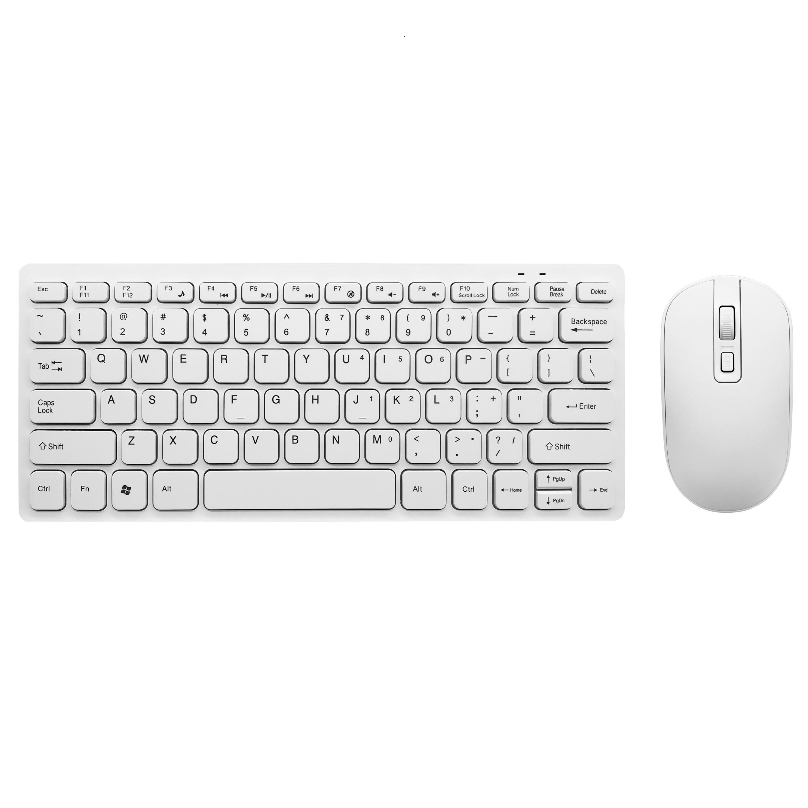 KW901 (White) 2.4g Wireless 78 Keys Mini Keyboard & Mouse Combo