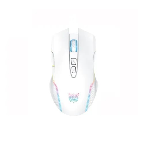 Onikuma CW905 6400 DPI RGB 2.4GHz Wireless White Gaming Mouse