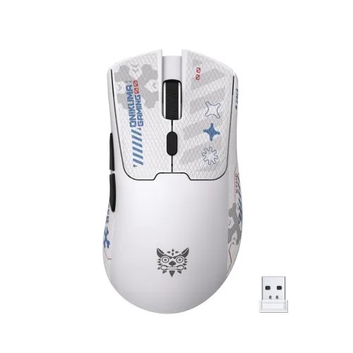 Onikuma DM01 Tri-Mode Wireless White Gaming Mouse