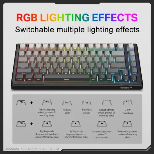 Onikuma G83 RGB Tri-Mode Wireless Mechanical Keyboard
