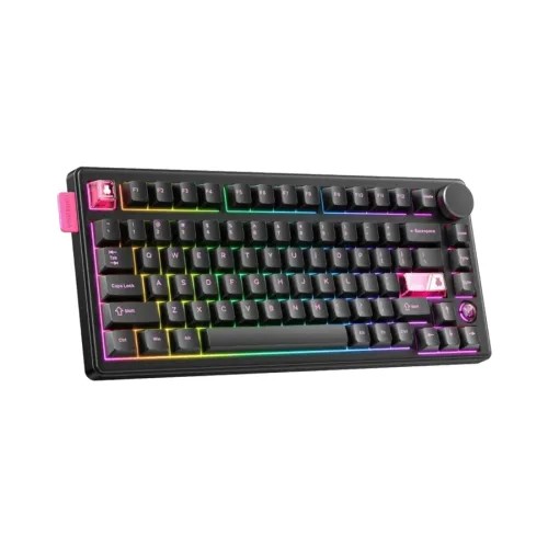 Onikuma MT706 Tri-Mode Gasket RGB Gaming Mechanical Black Keyboard