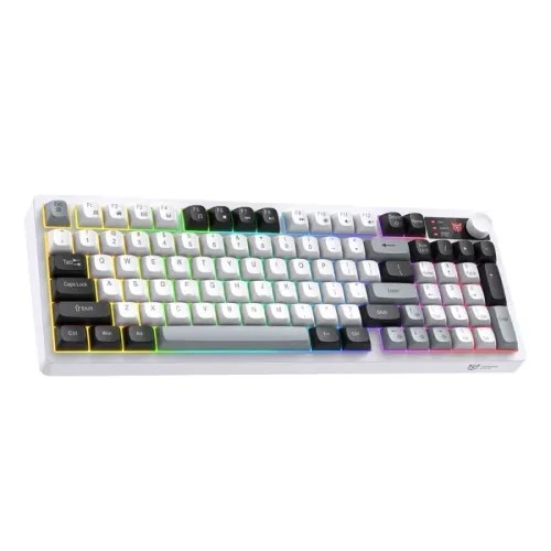 Onikuma MT902 RGB Wireless White Gaming Keyboard