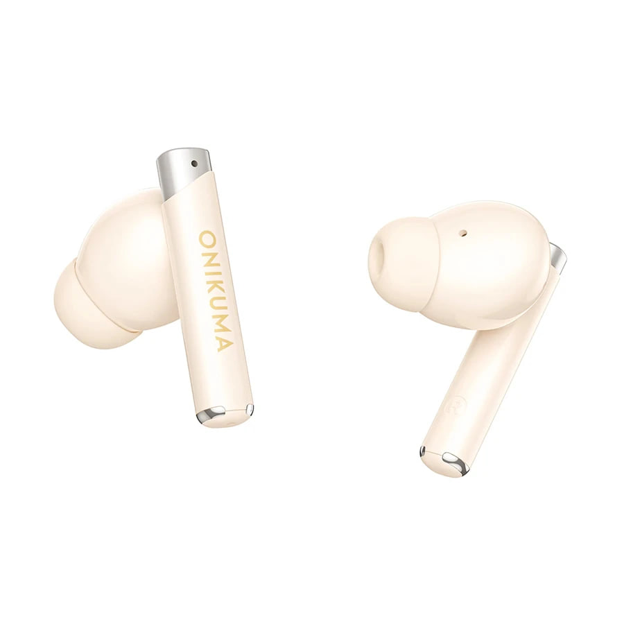 Onikuma T18 ENC 300mAh Wireless Beige Earbuds