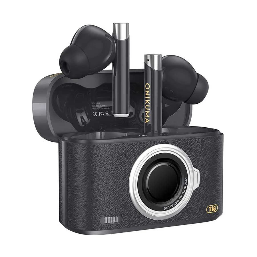 Onikuma T18 ENC 300mAh Wireless Black Earbuds