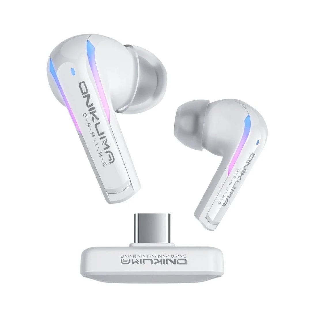 ONIKUMA T27 2.4GHz Wireless White Gaming Earbuds
