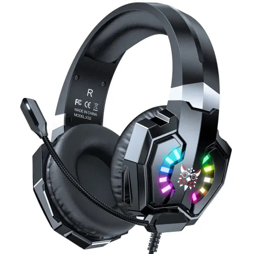 Onikuma X32 Wired RGB Black Gaming Headphone