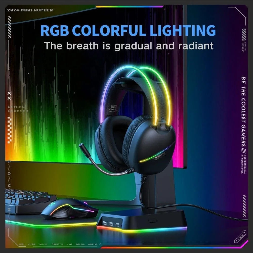 ONIKUMA X33 Muli-device Wired Black Gaming Headset