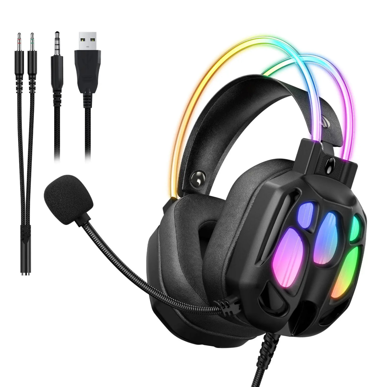 Onikuma X89 RGB Wired Gaming Headphone