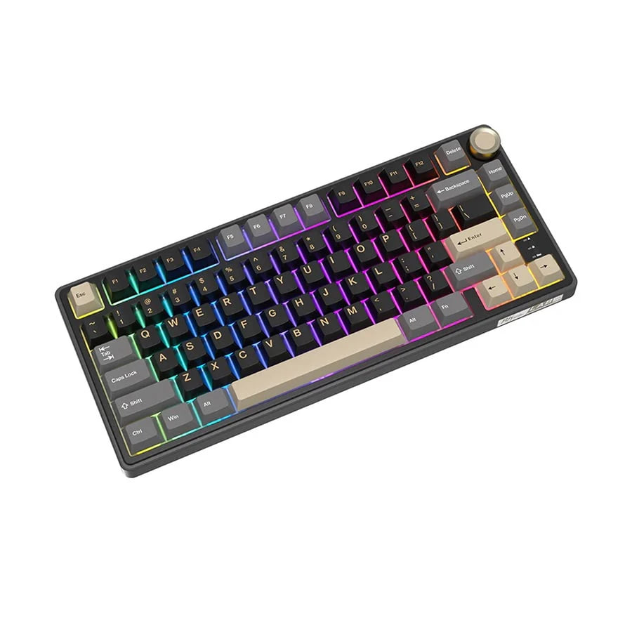 Royal Kludge RK R75 Wired RGB Hot Swap (K Silver Switch) Phantom Double Shot PBT Keyboard