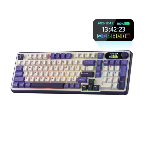 Royal Kludge RK S98 Tri Mode Hot-Swappable Wireless Mechanical Keyboard – BLACKBERRY MOUSSE