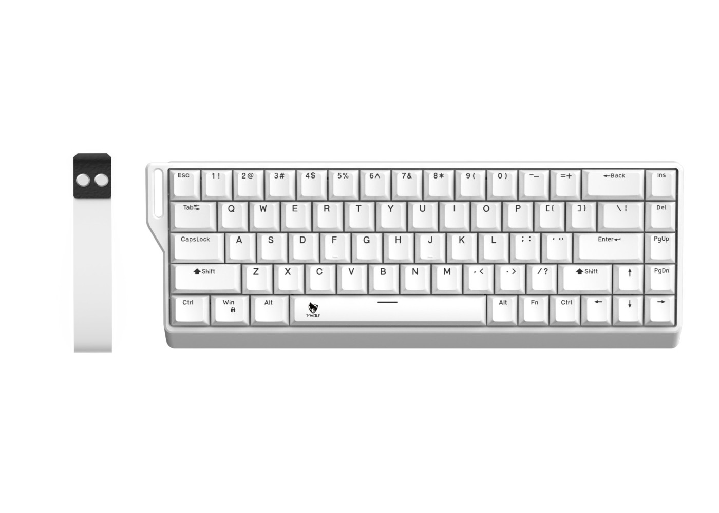 T-Wolf K68 Tri-Mode RGB Shine-through Mechanical Keyboard