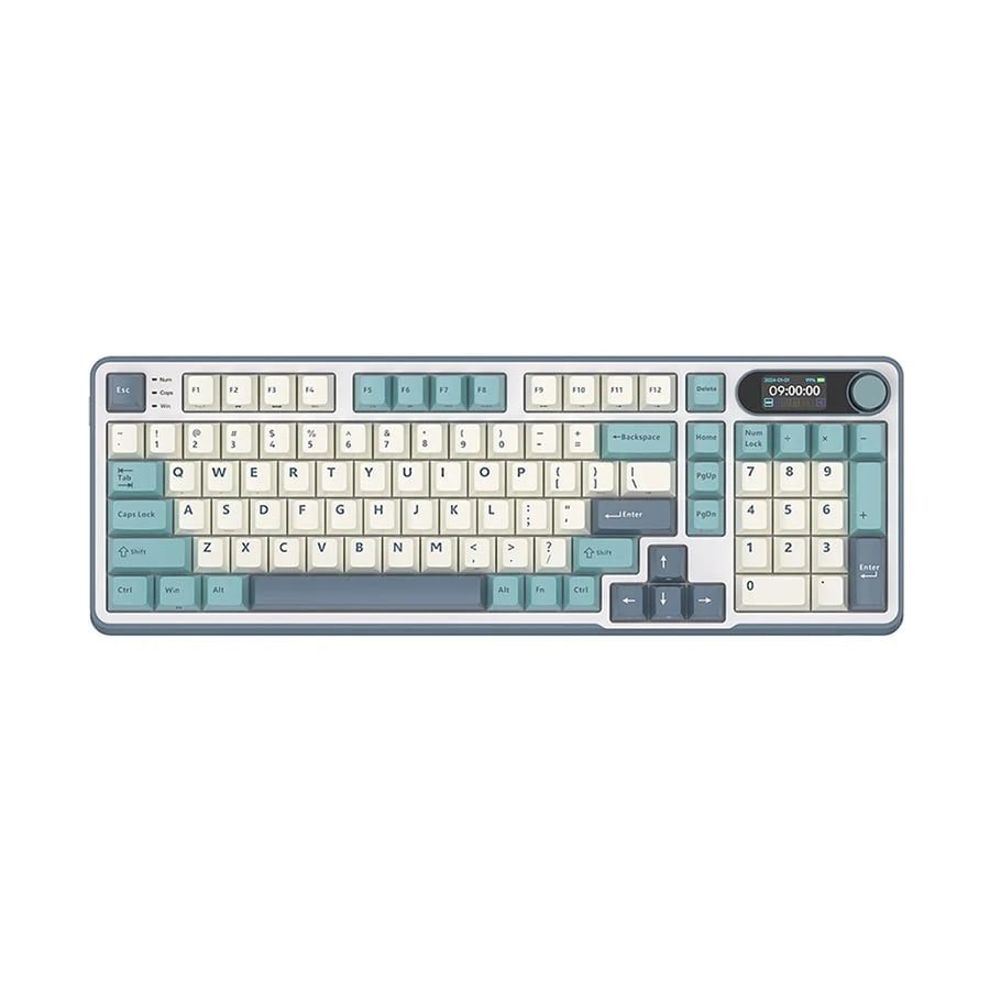 Royal Kludge RK S98 RGB Tri Mode Hot Swap (Chartreuse Switch) Light Cloud Mechanical Gaming Keyboard