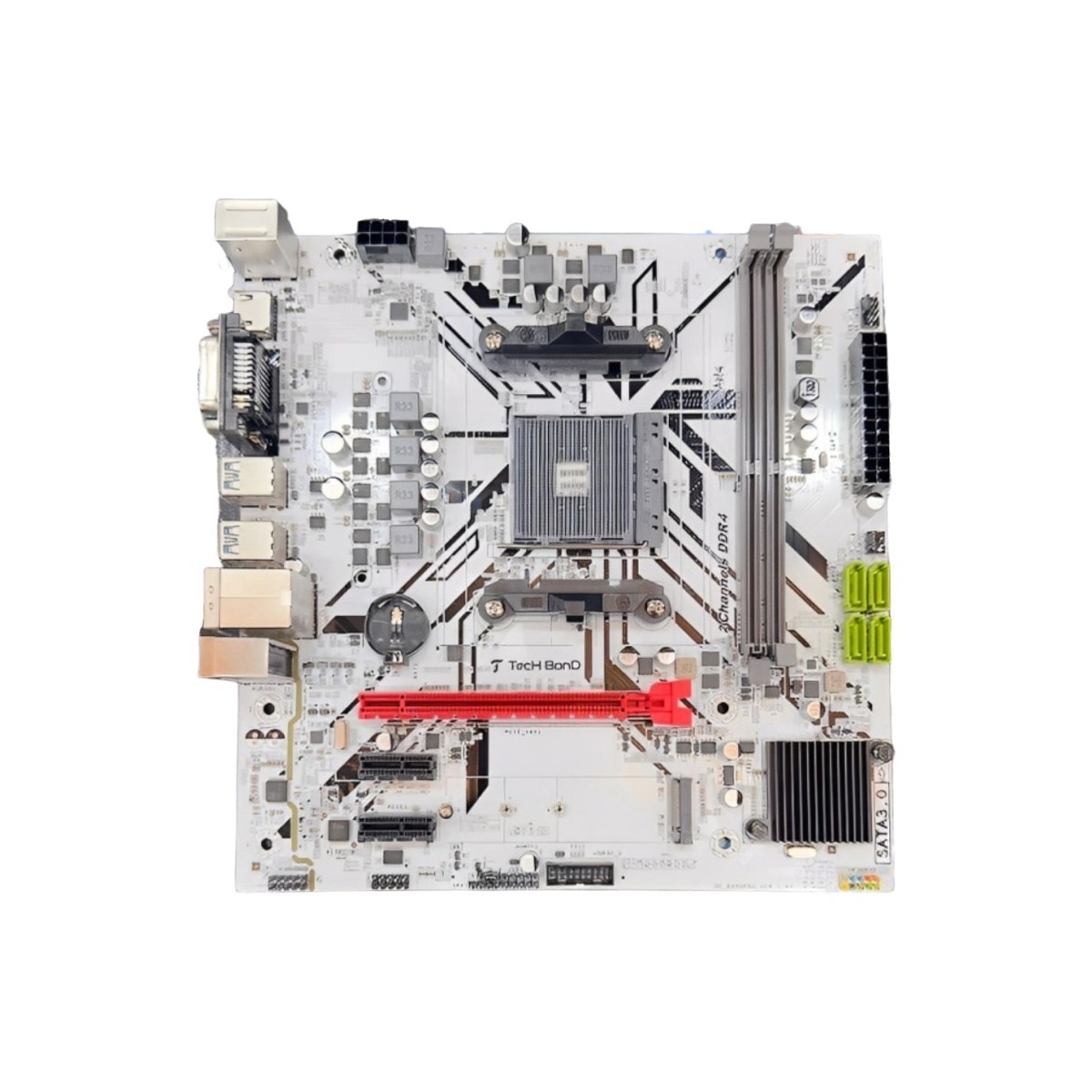 TecH BonD B450-PRO (White) AM4 AMD Micro-ATX Motherboard | Rose Tech ...