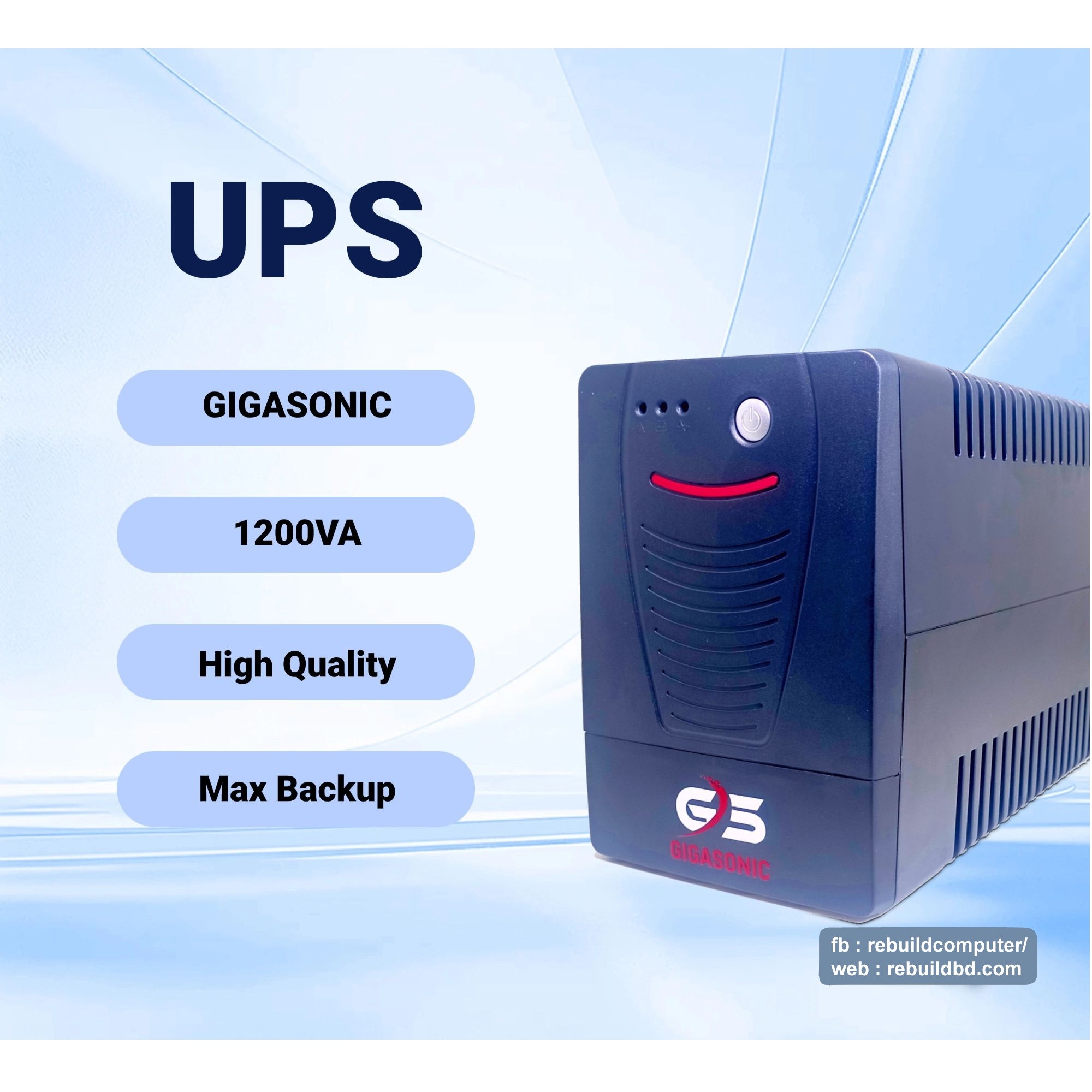 GIGASONIC 1200VA Offline UPS