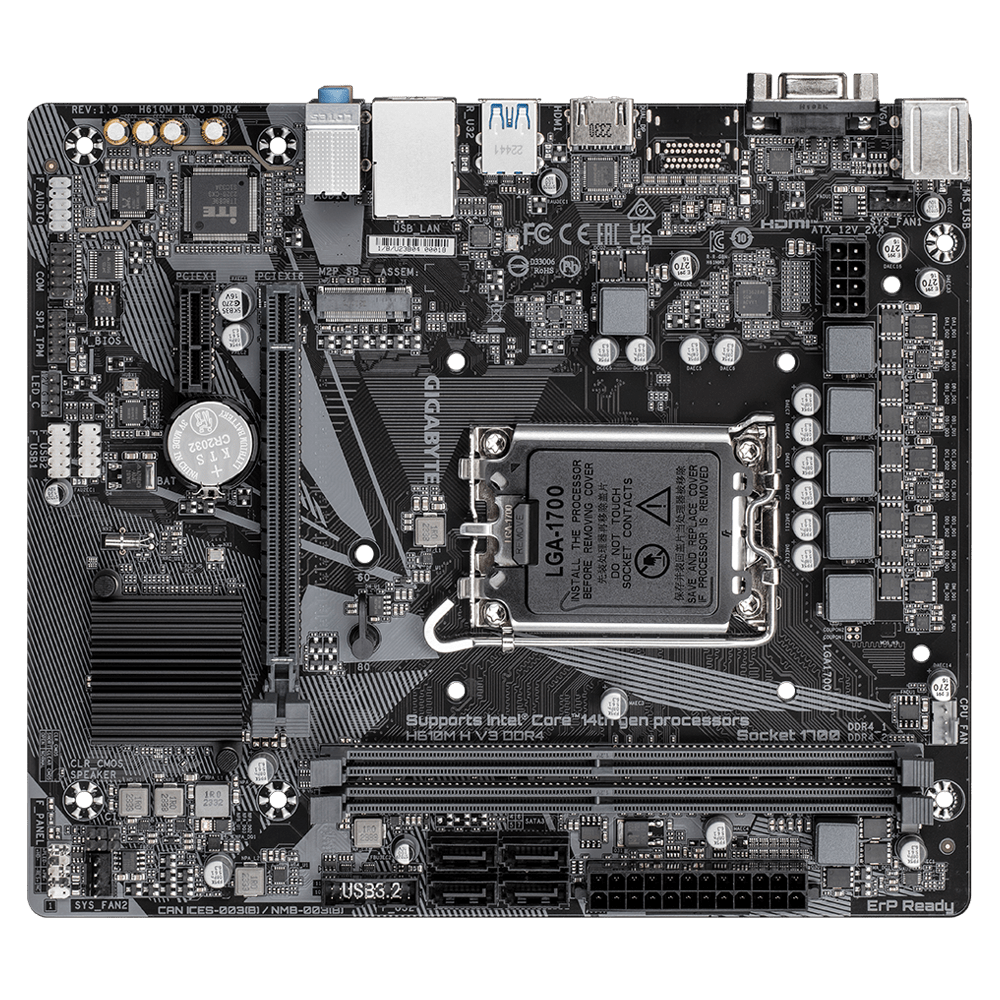 GIGABYTE H610M H V3 DDR4 12th13th14th gen Micro ATX Motherboard (2)