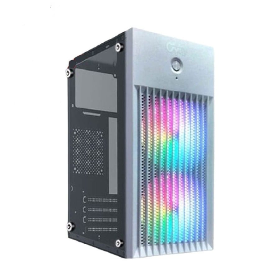 OVO J618-B Acrylic Mesh (White) m-ATX RGB Gaming Casing