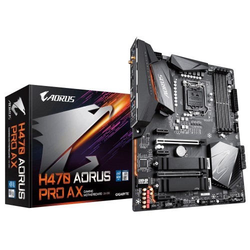 Gigabyte H470 AORUS PRO AX (Wi-Fi 6) DDR4 10th Gen Intel LGA1200 Socket Gaming Motherboard